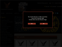 Tablet Screenshot of corporatecigar.com